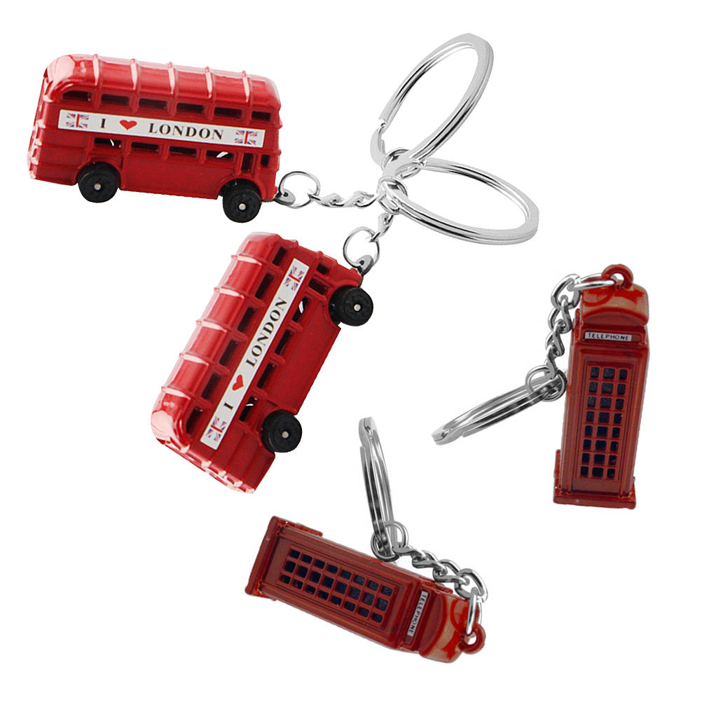 Travel Accessories London - 4Pcs London Themed Metal Key Chain
