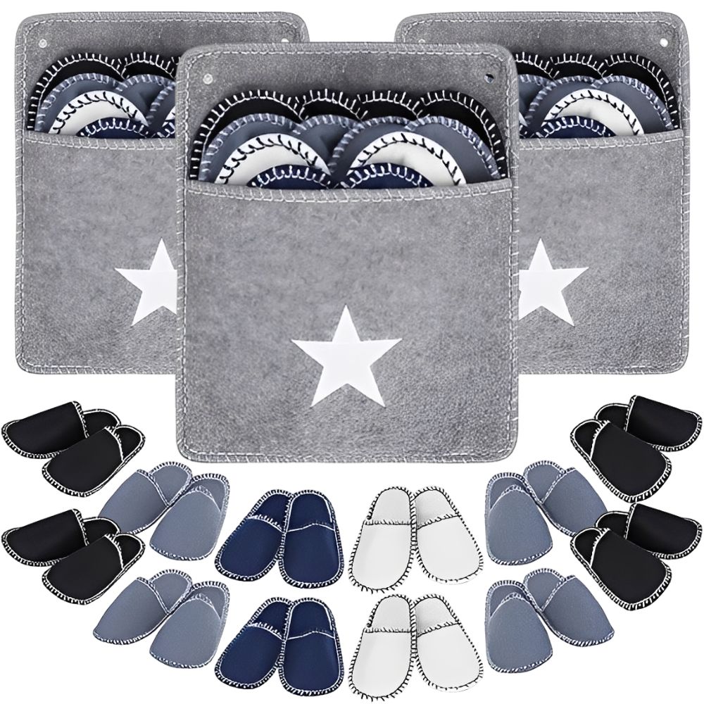 Shoe Bag Travel - 1 Set 6 Pairs Disposable Felt