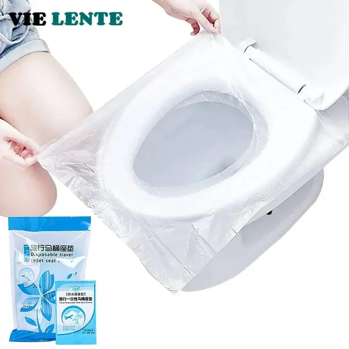 Travel Accessories Store - 10/50PCS Biodegradable Disposable Plastic Toilet Seat