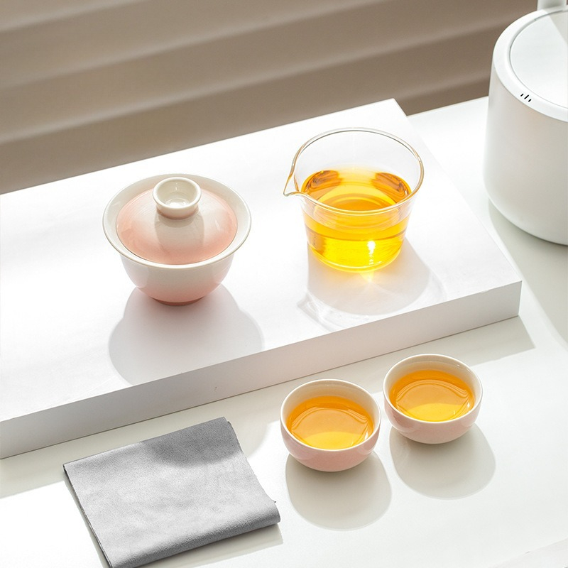 Portable Travel Kettle - Plant Ash Glaze Gradient Travel Tea