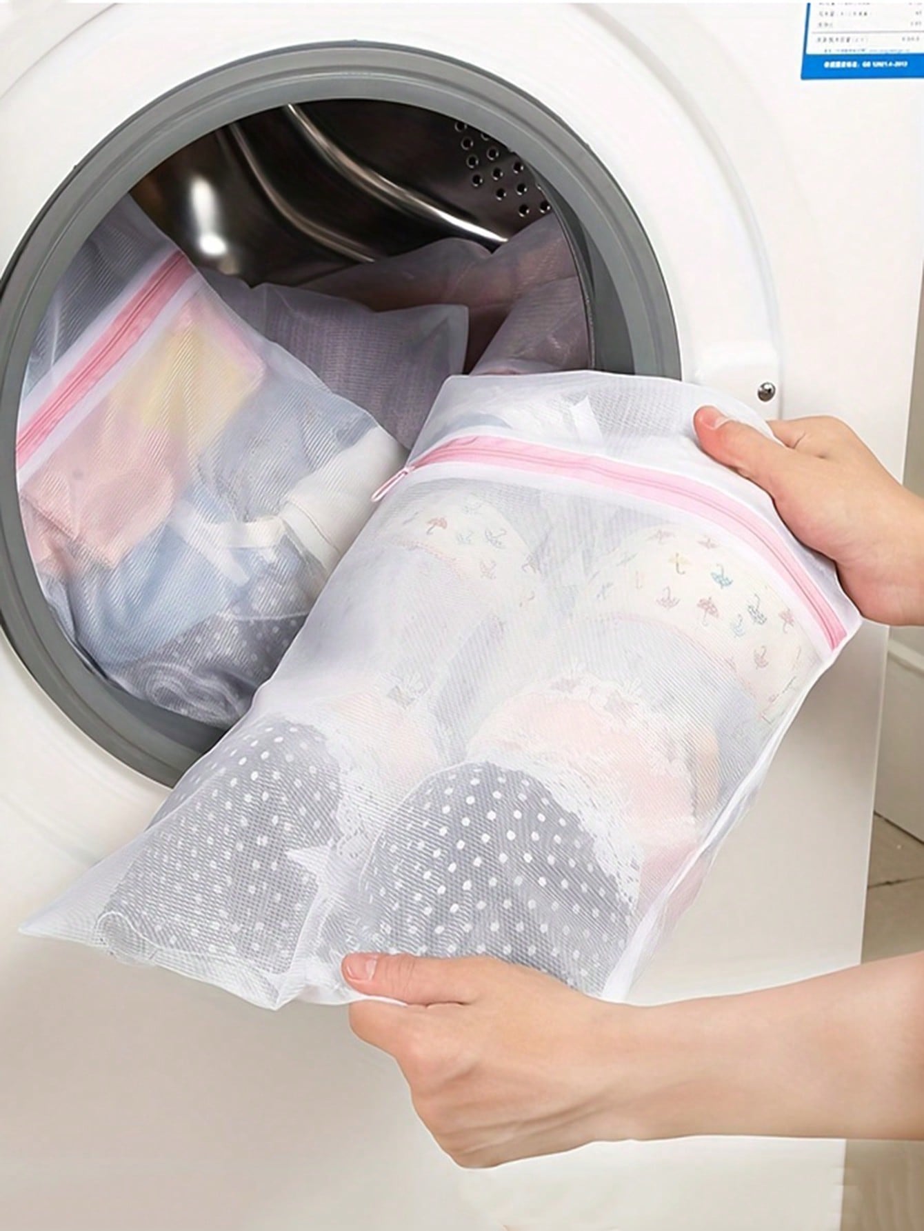 Reusable Zip Bag - 3Pcs/Set Zipped Laundry Bags Reusable Washing