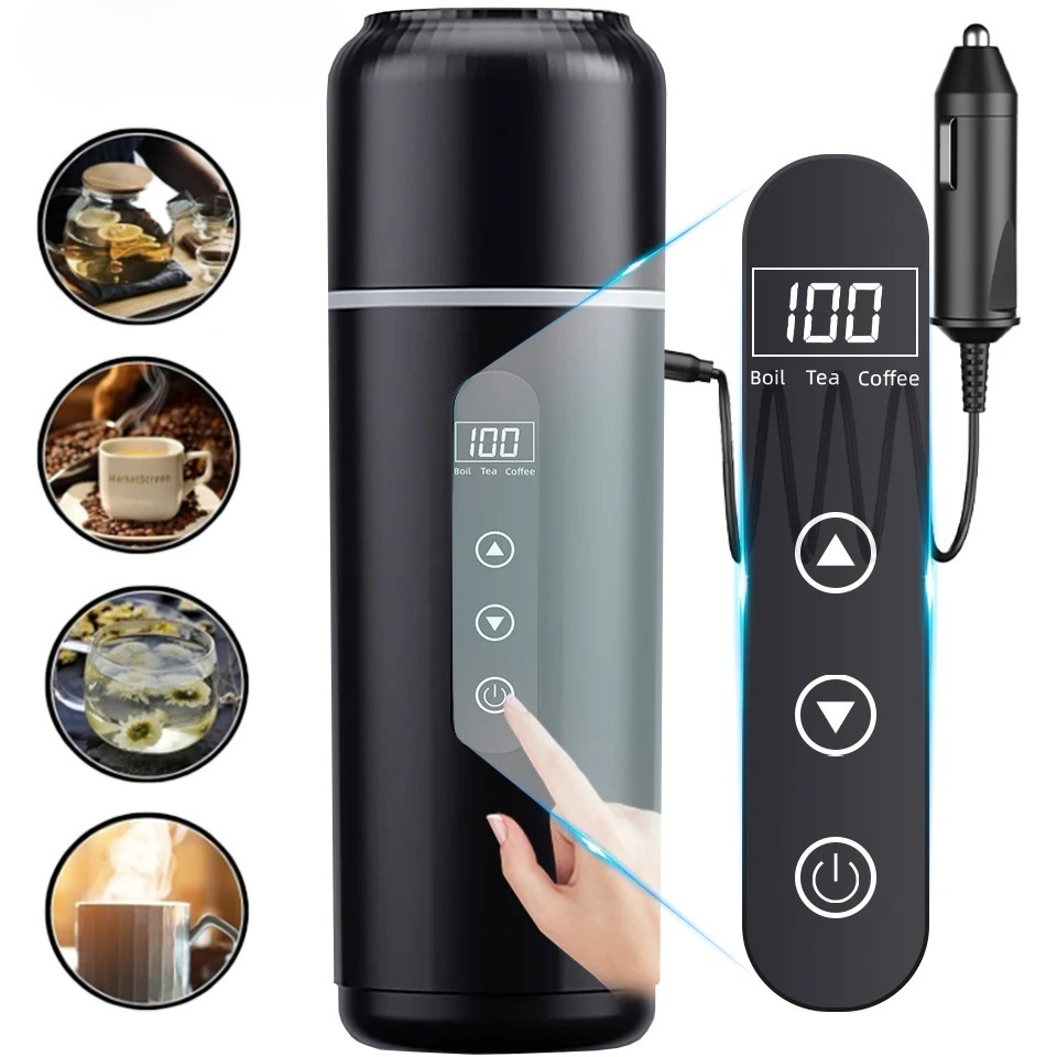 Portable Travel Kettle - 500ml Electric Kettle Portable Car Heating
