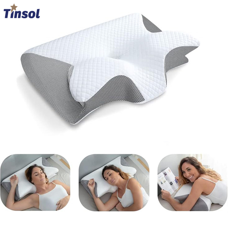 Neck Pillow Memory Foam - TINSOL Memory Foam Neck Support Pillow