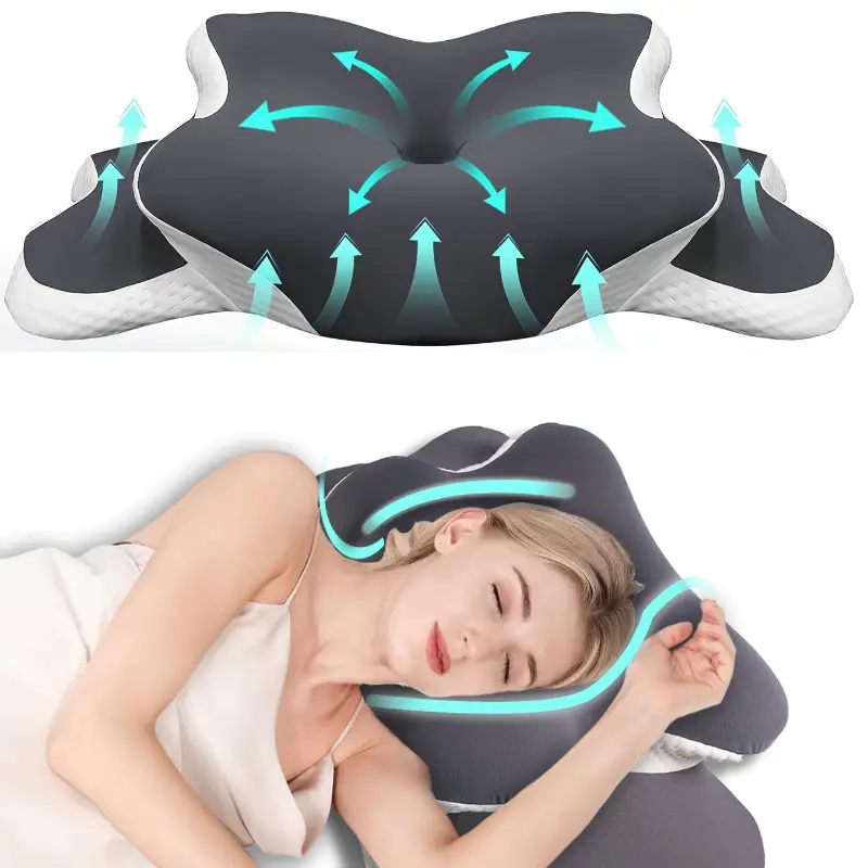Neck Pillow Memory Foam - Ergonomic Memory Foam Butterfly Neck Pillow,
