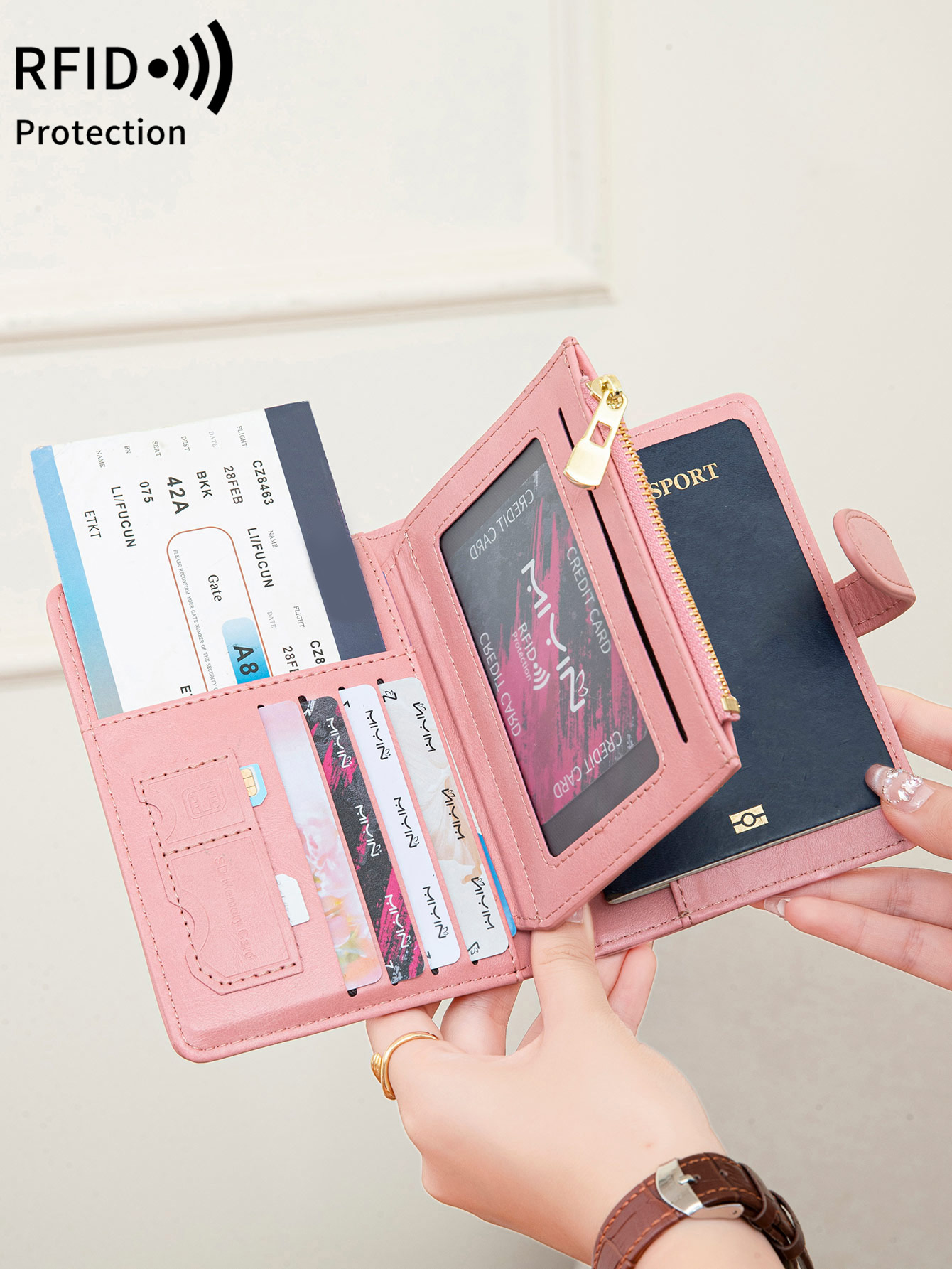 Travel Accessories Useful - Multi Functional RFID Anti-Theft Brush Passport
