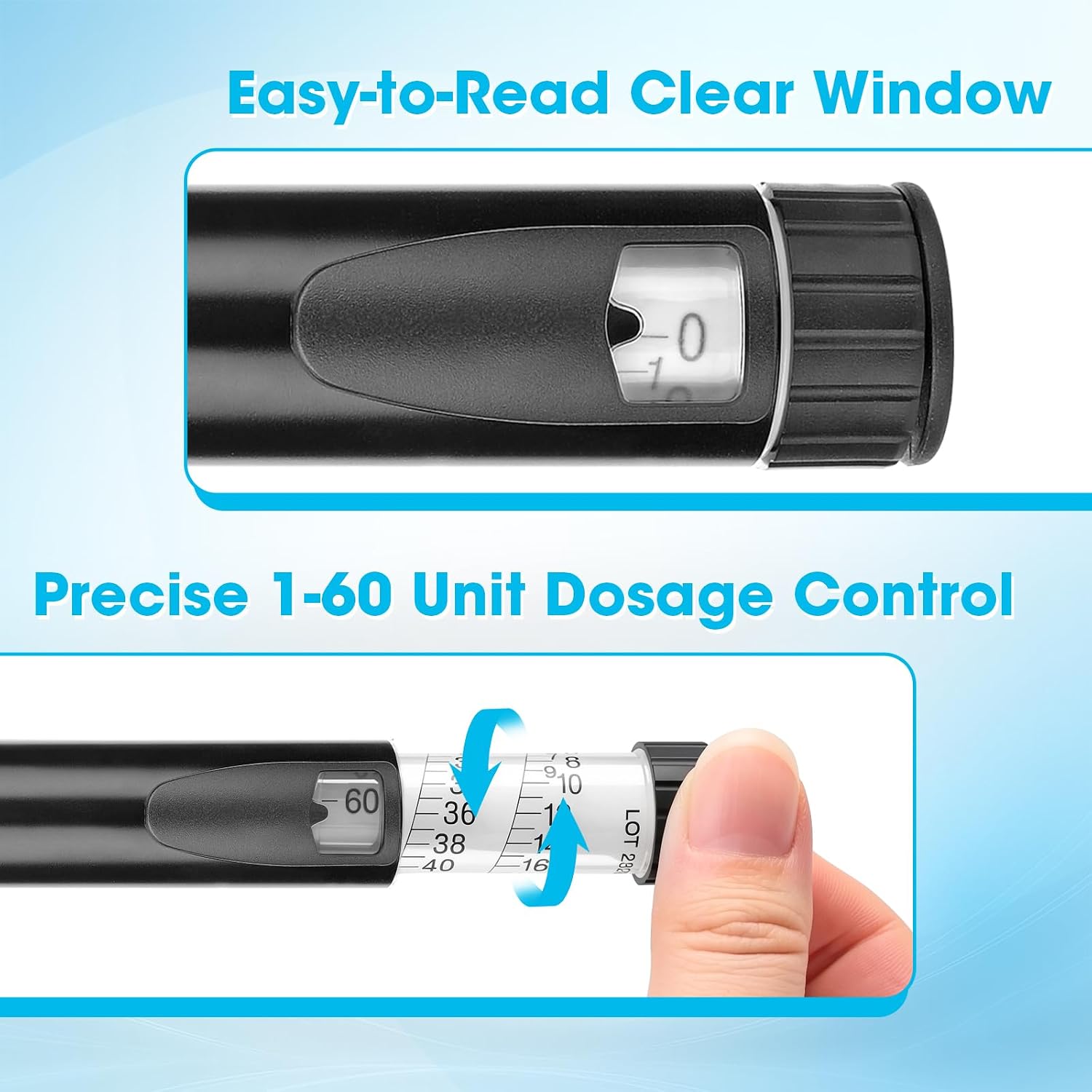 60 Units Peptide Pen Injector  - Travel Accessories Useful recension och pris