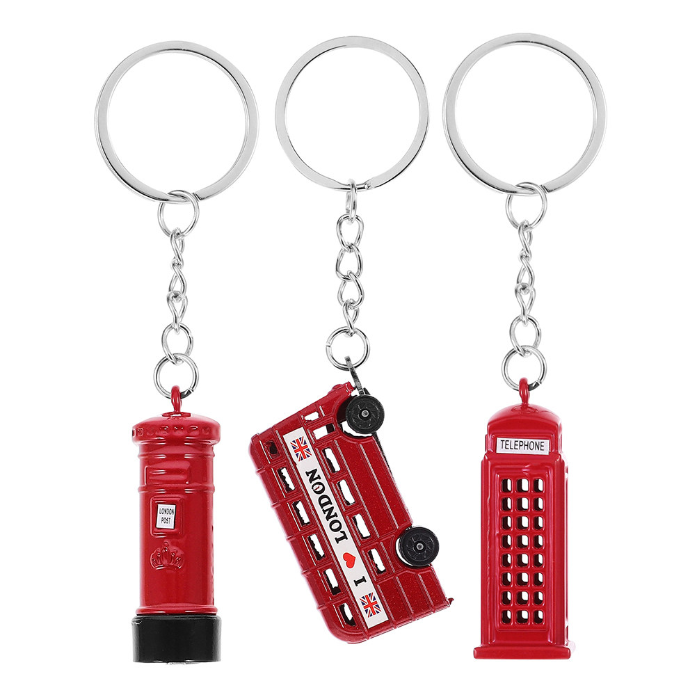 3Pcs London Keychain Set Briti - Travel Accessories London recension och pris