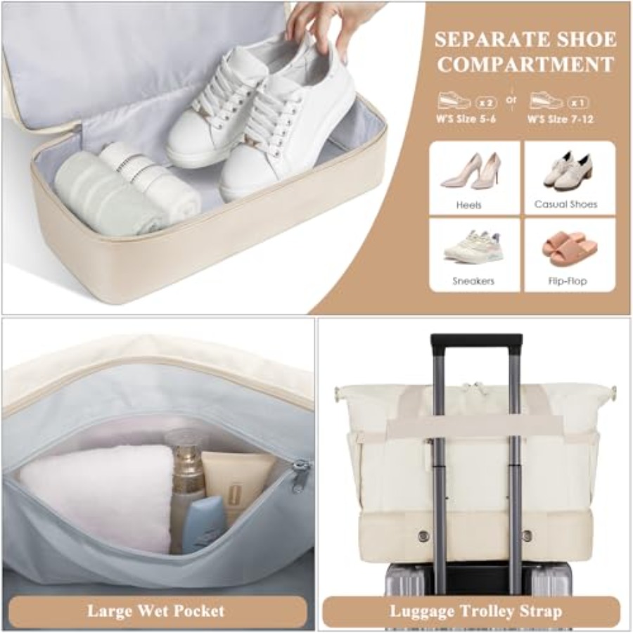Gym Bag for Women, Personal It - Shoe Bag Travel recension och pris