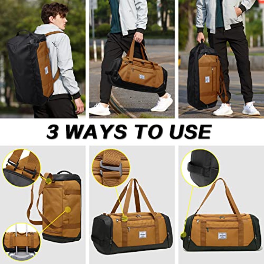 Travel Duffle Bag for men 40L  - Shoe Bag Travel recension och pris