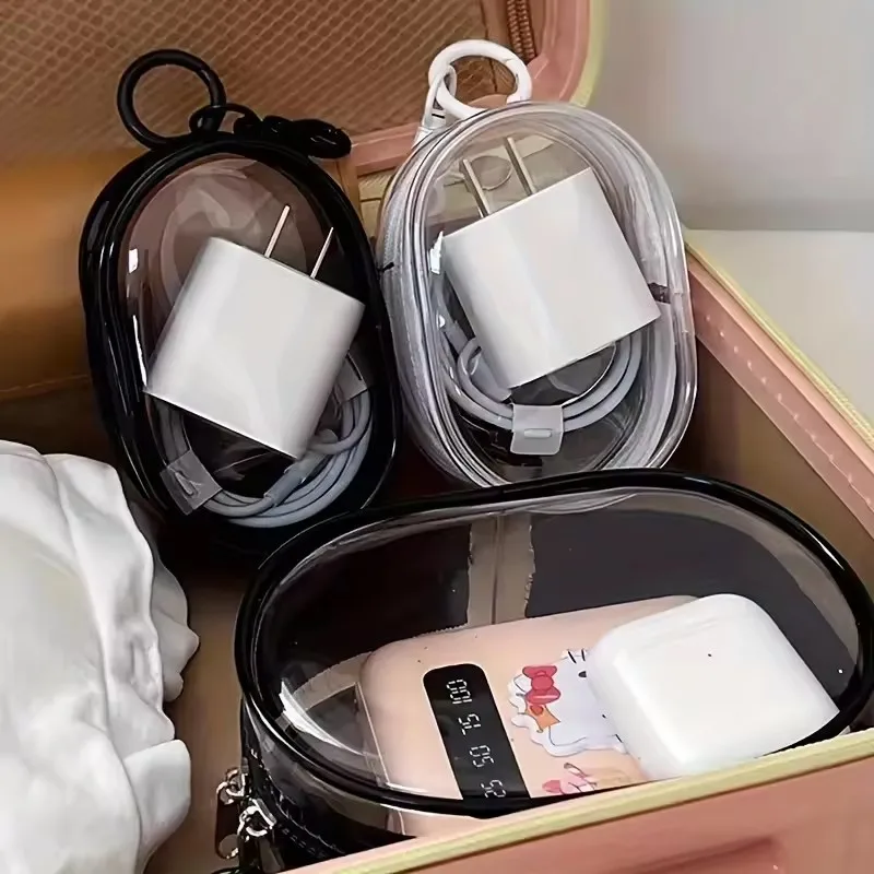 Portable Mini Clear Zipper Sto - Cable Organizer Travel recension och pris