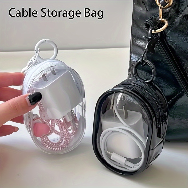 Portable Mini Clear Zipper Sto - Cable Organizer Travel recension och pris
