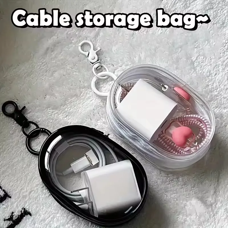 Portable Mini Clear Zipper Sto - Cable Organizer Travel recension och pris