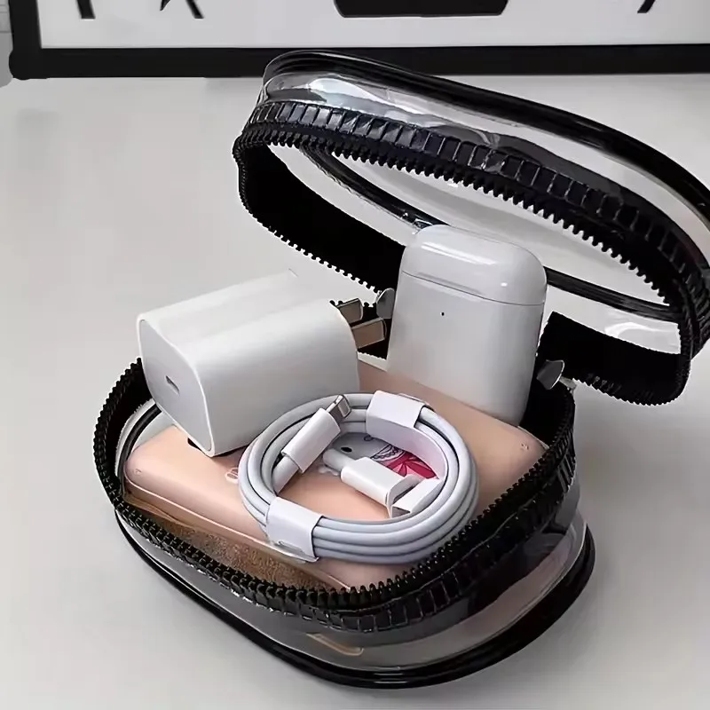 Portable Mini Clear Zipper Sto - Cable Organizer Travel recension och pris