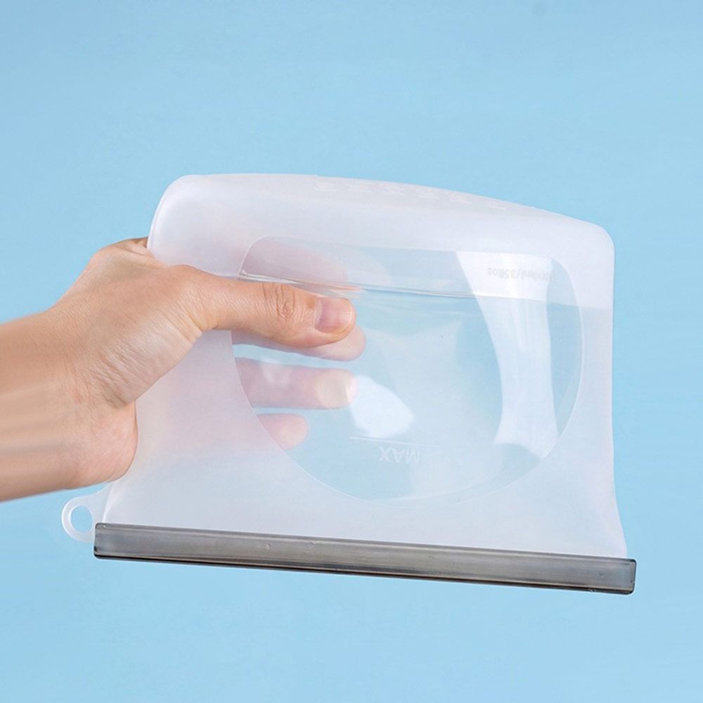 Silicone Food Preservation Bag - Reusable Zip Bag recension och pris