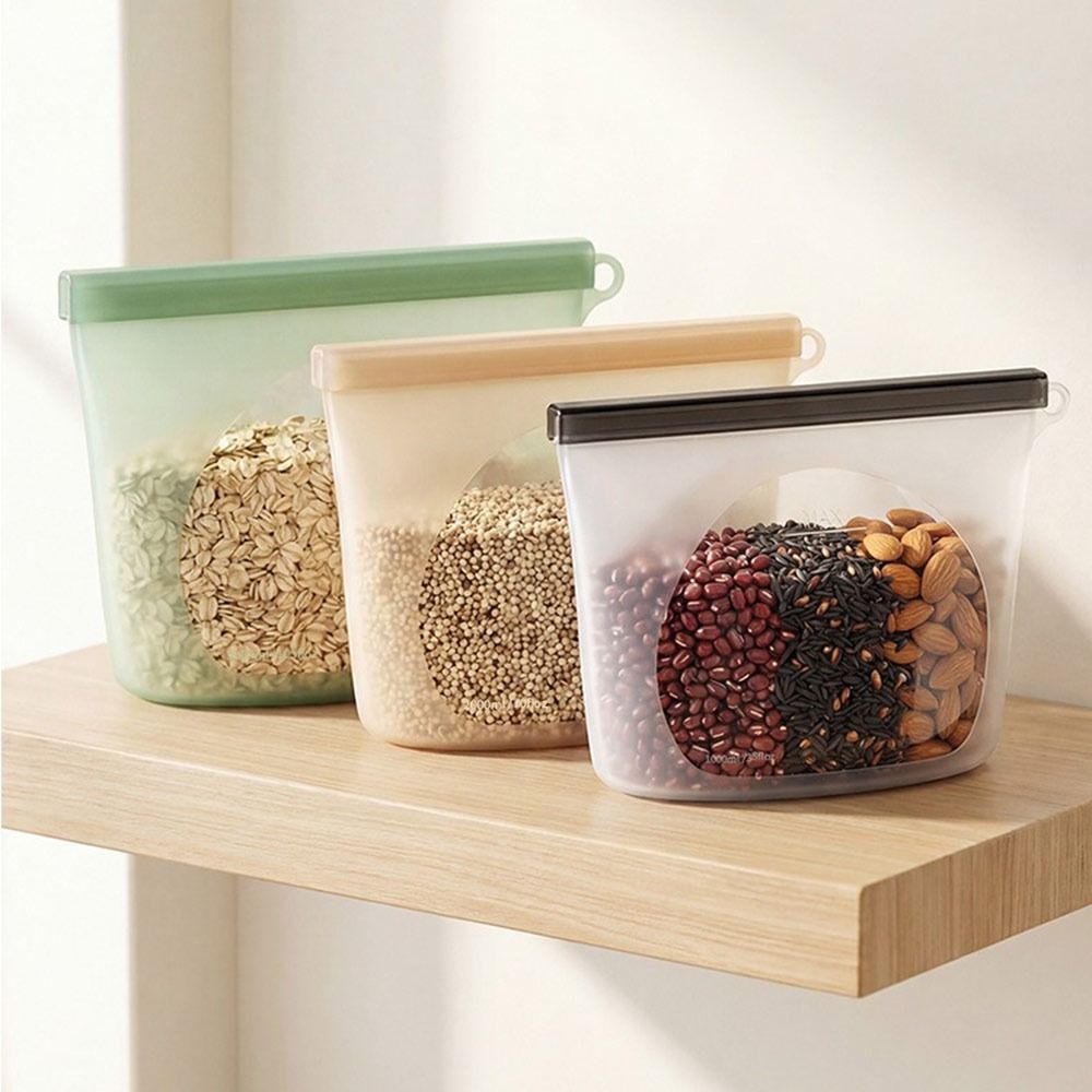 Silicone Food Preservation Bag - Reusable Zip Bag recension och pris