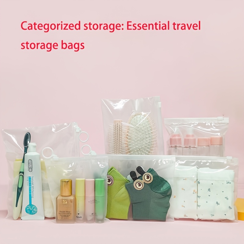 10pcs Travel Storage Bags Mult - Reusable Zip Bag recension och pris
