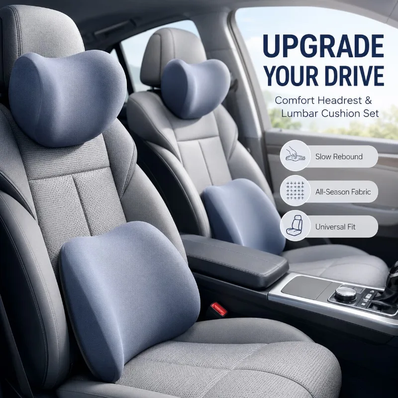 Car Neck Pillow Protector Memo - Neck Pillow Memory Foam recension och pris