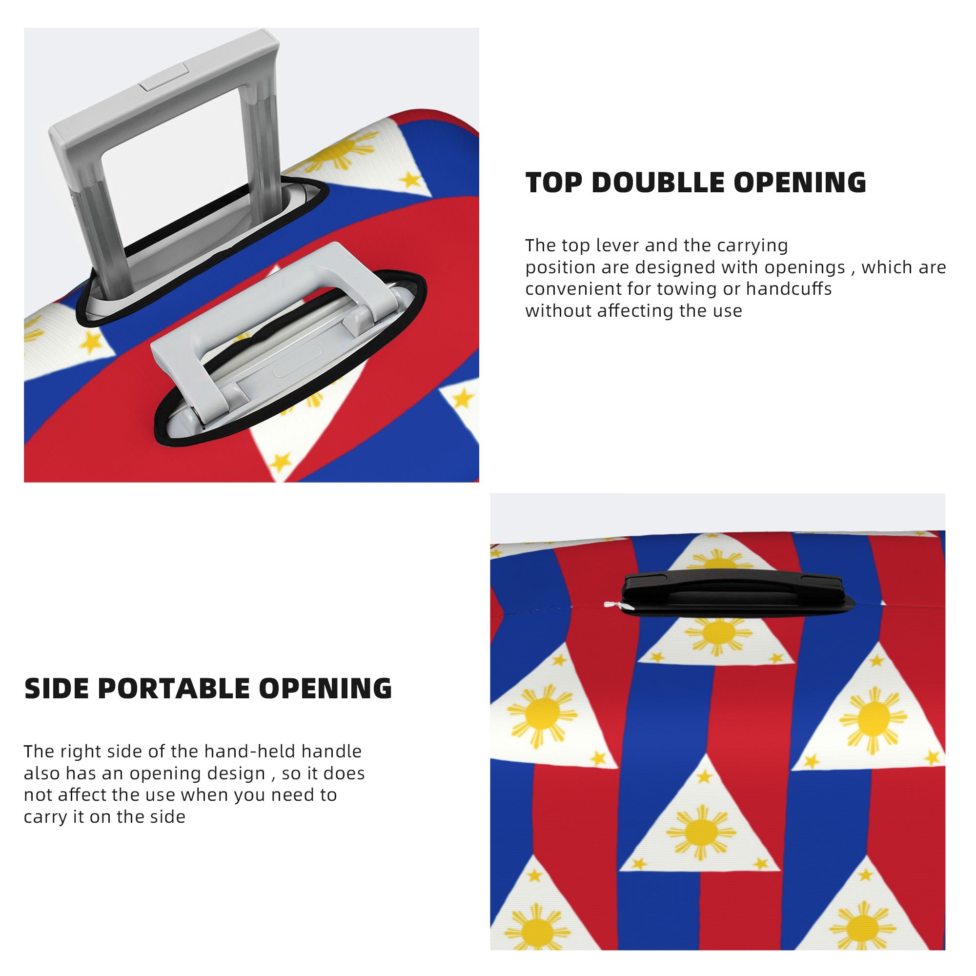 Philippines Flag Luggage Cover - Travel Accessories Philippines recension och pris
