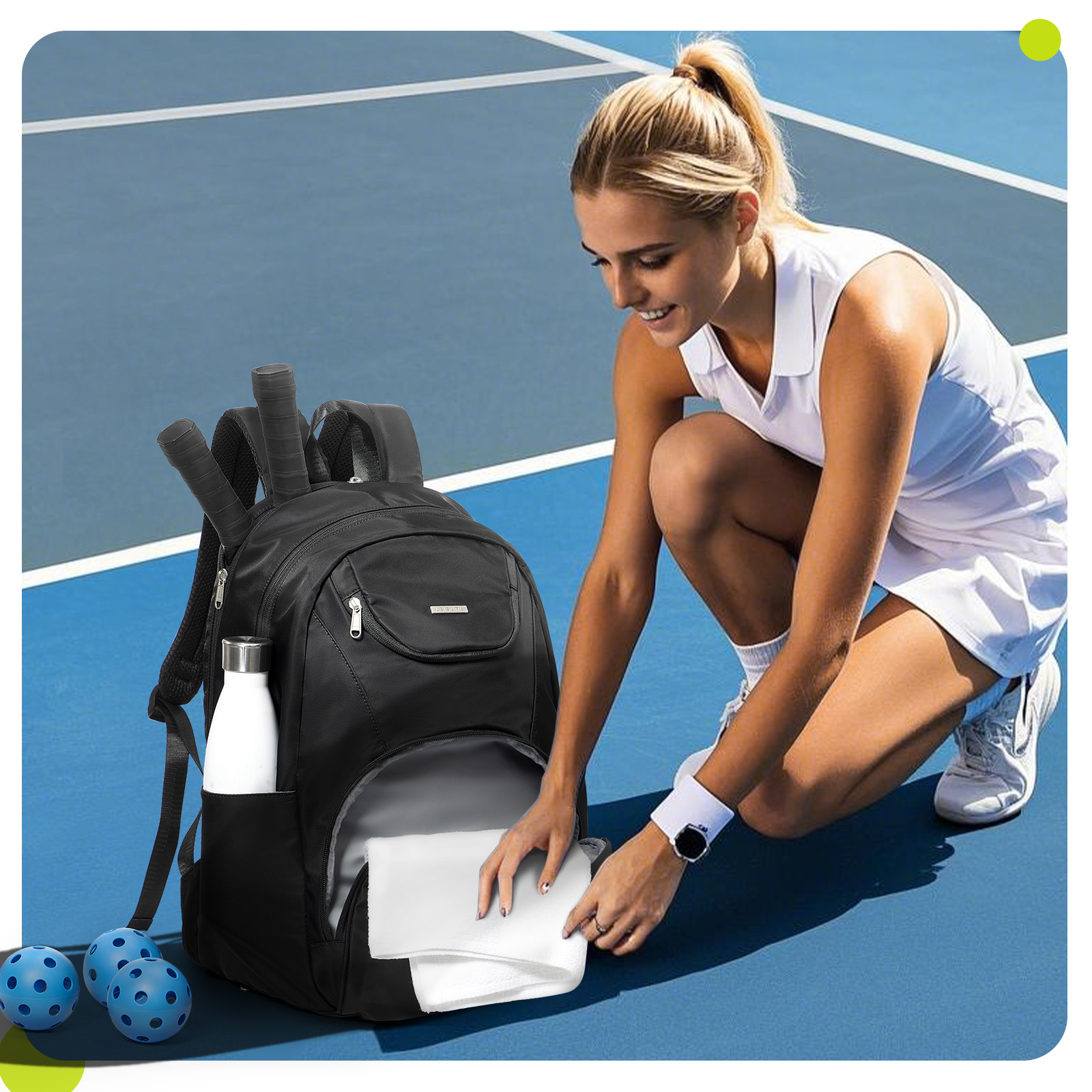 Tennis Bag Tennis Backpack 2 R - Shoe Bag Travel recension och pris