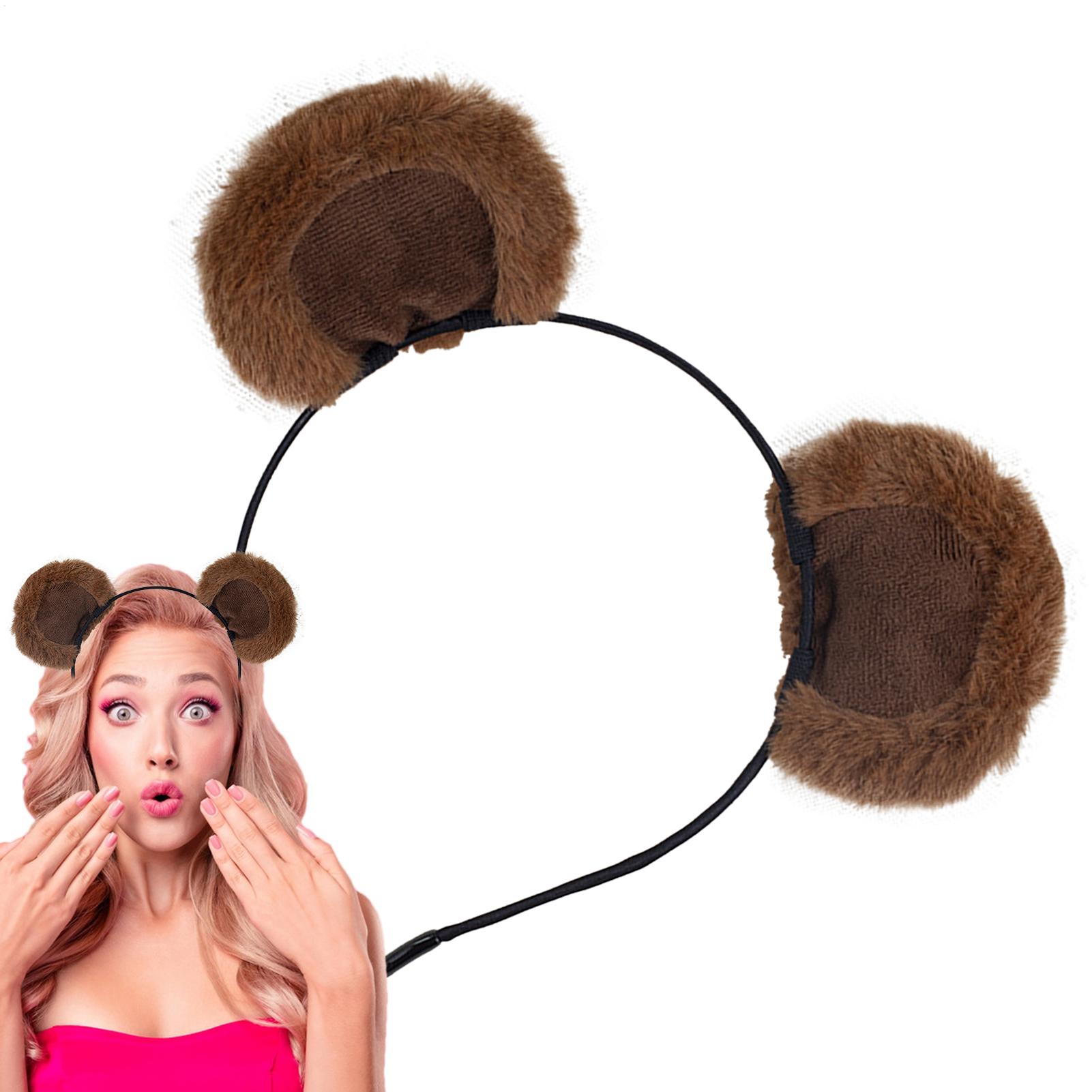 Plush Bear Ear Headbands Soft  - Travel Accessories For 10 Year Old Girl recension och pris