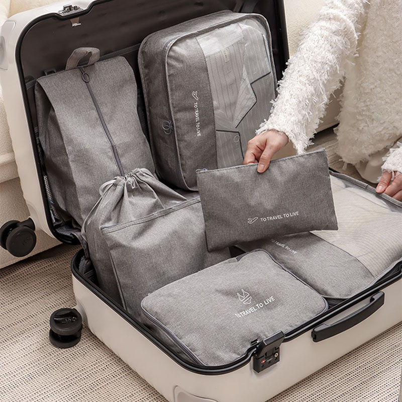 7 Piece Travel Packing Cubes S - Travel Accessories Kit For Men recension och pris