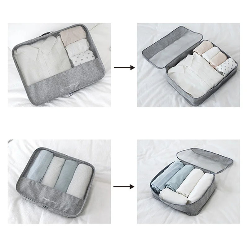 7 Piece Travel Packing Cubes S - Travel Accessories Kit For Men recension och pris