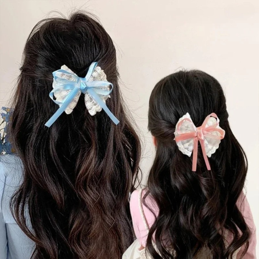 2pcs/set Cute Lace Bow Hair Cl - Travel Accessories For 10 Year Old Girl recension och pris