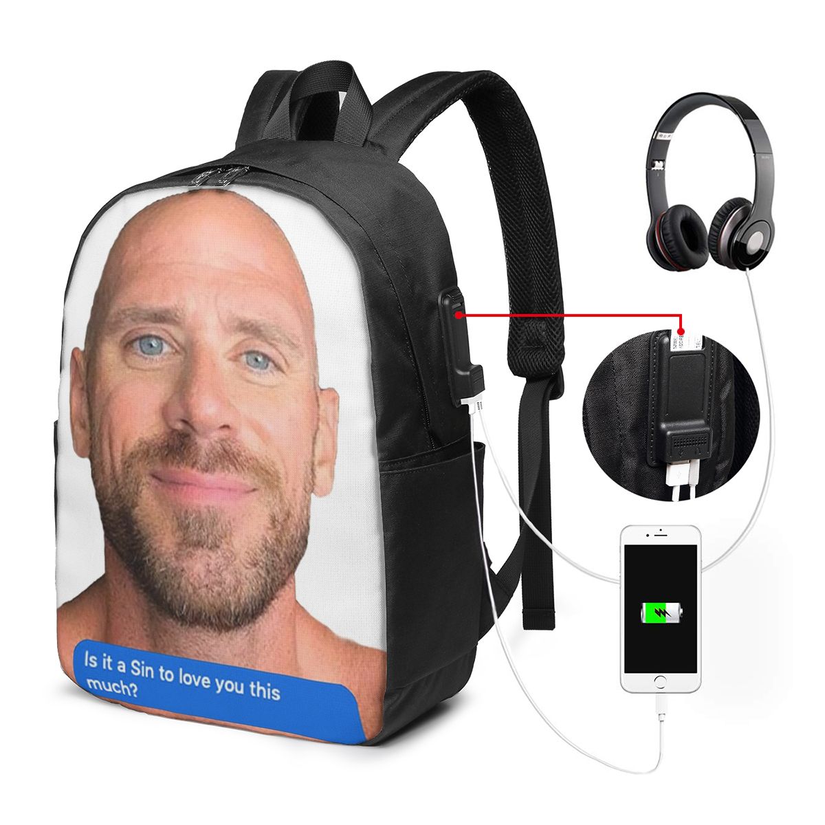 Johnny Sins Flirty Text Bubble - Travel Packing Accessories recension och pris