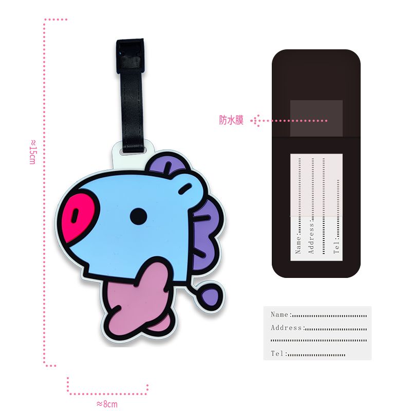 BT21 cartoon cute keychain Kaw - Travel Accessories In Bulk recension och pris