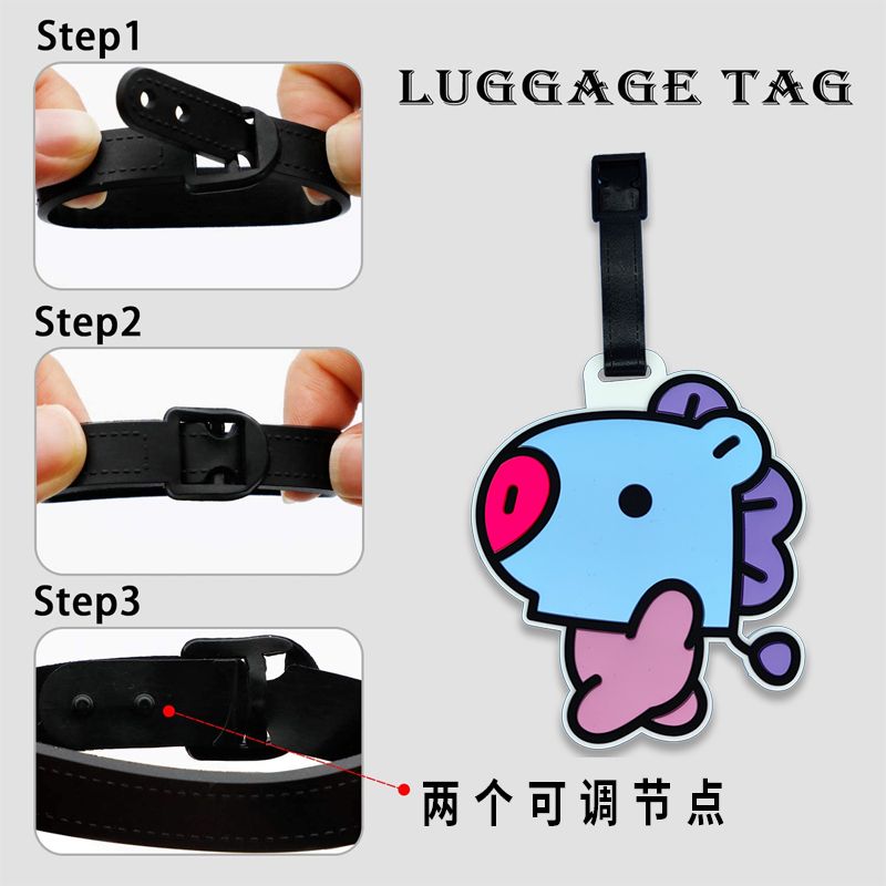BT21 cartoon cute keychain Kaw - Travel Accessories In Bulk recension och pris