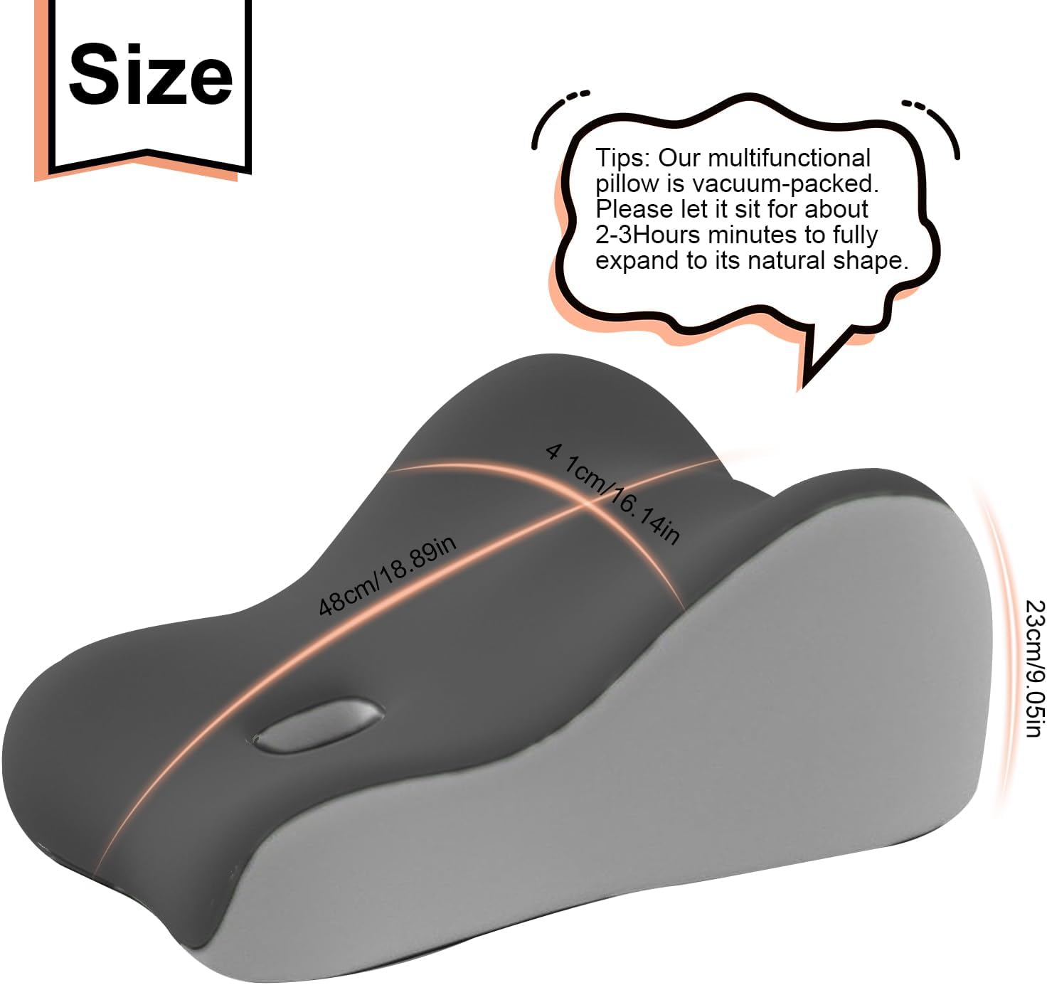 Intimacy Support Wedge Pillow  - Neck Pillow Memory Foam recension och pris