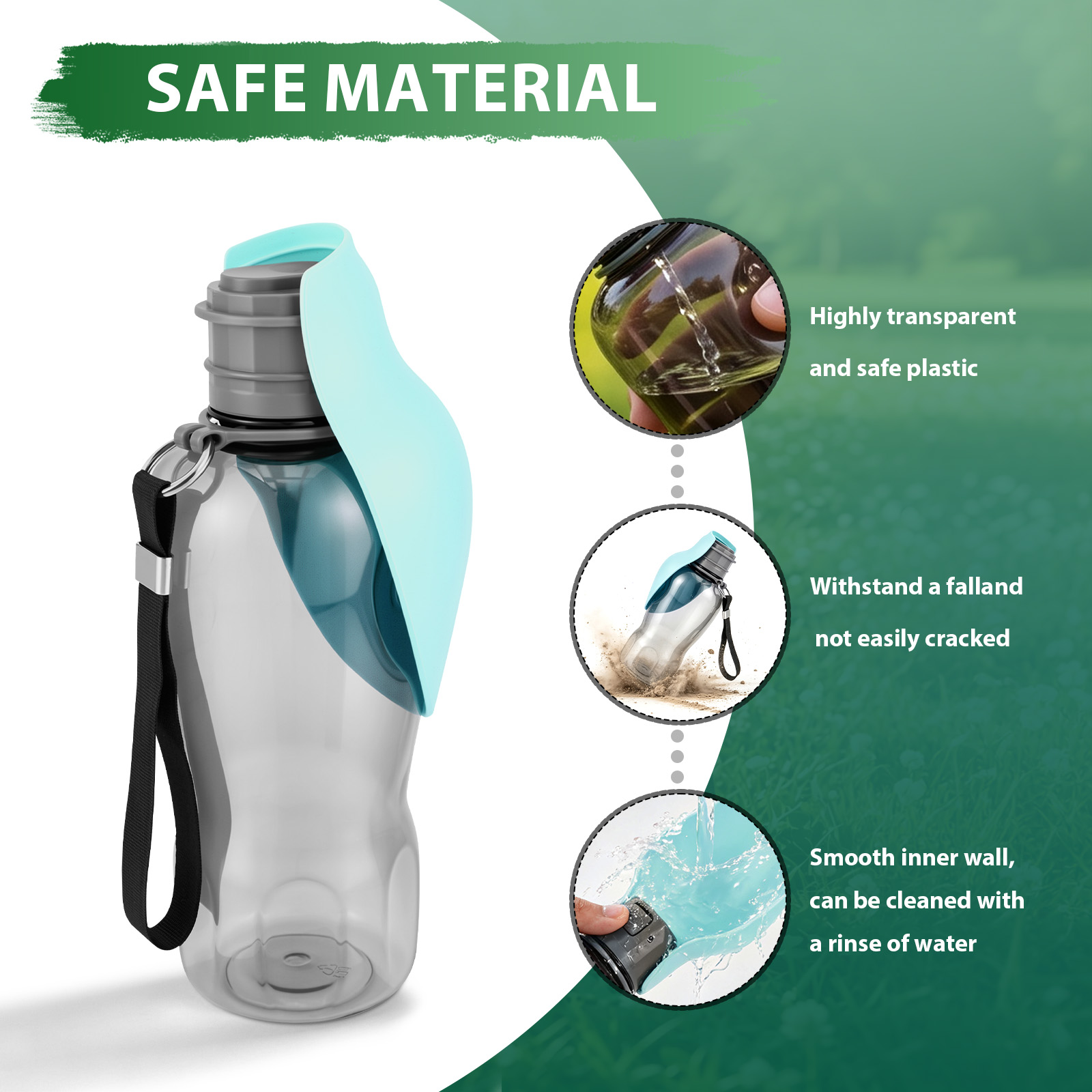 800ml Dog Water Bottle Large C - Portable Travel Kettle recension och pris