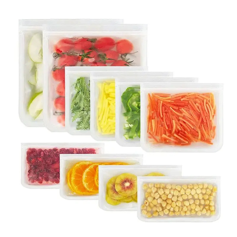 Silicone Food Storage Containe - Reusable Zip Bag recension och pris
