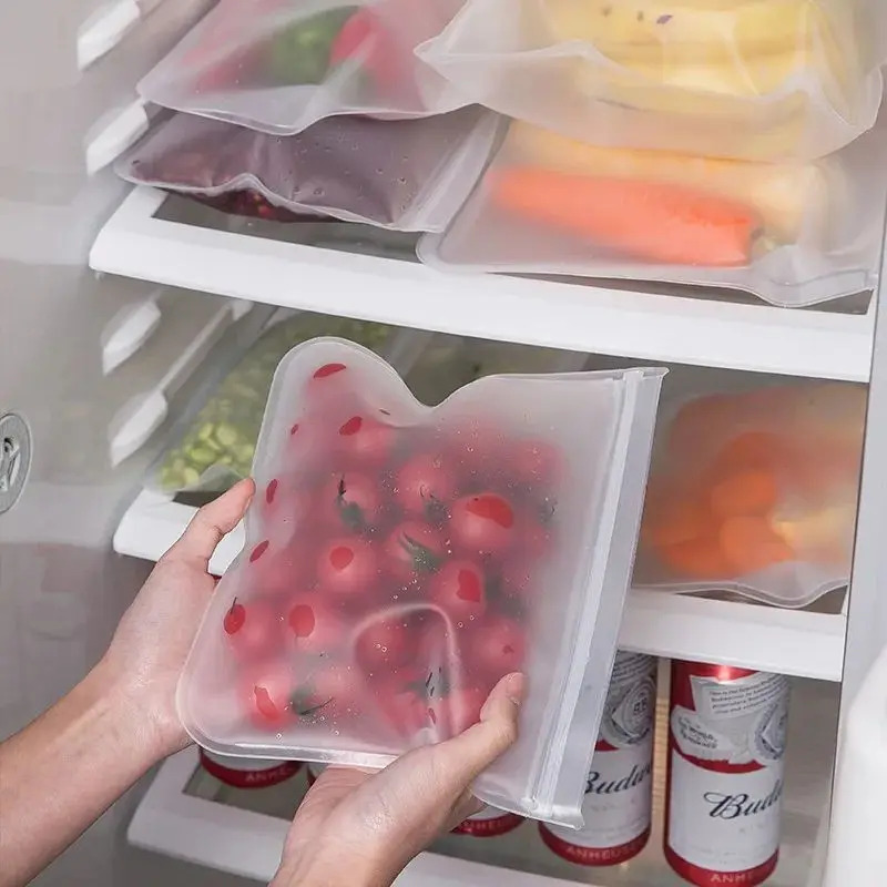 Silicone Food Storage Containe - Reusable Zip Bag recension och pris