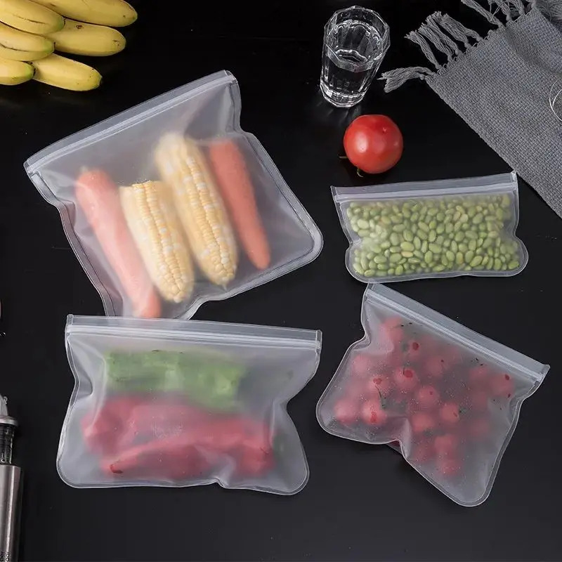 Silicone Food Storage Containe - Reusable Zip Bag recension och pris