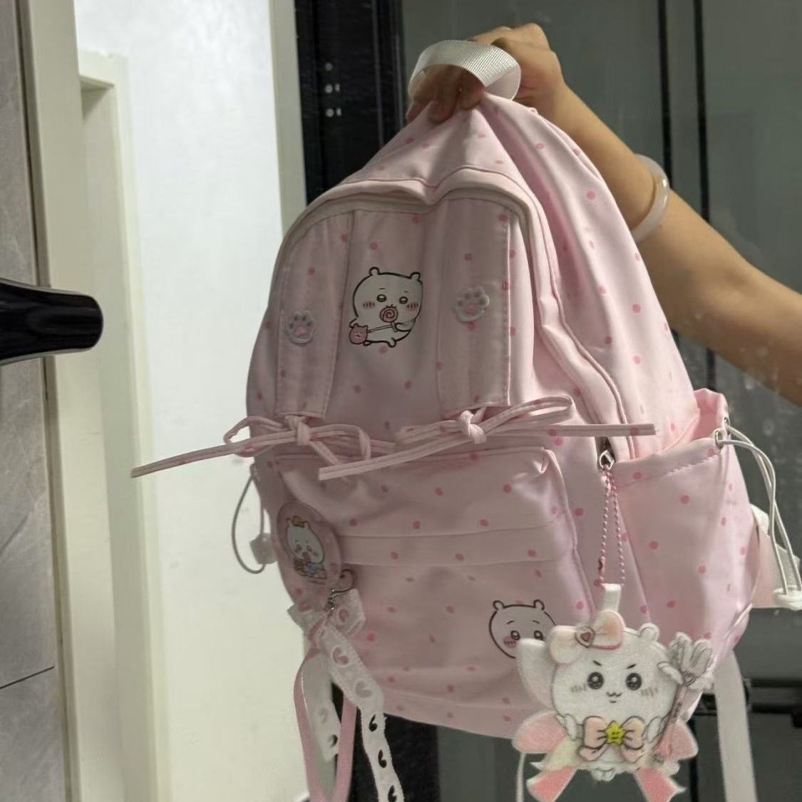 Cute Chiikawa Pink Polka Dot B - Travel Accessories Pink recension och pris