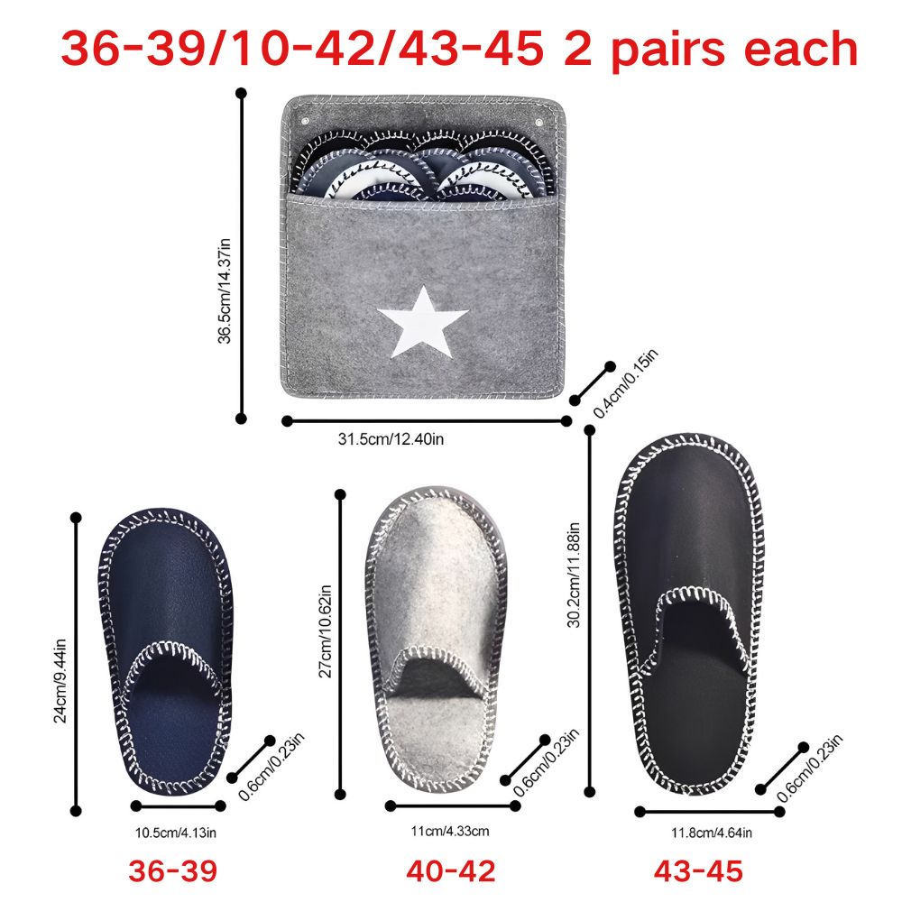 1 Set 6 Pairs Disposable Felt  - Shoe Bag Travel recension och pris