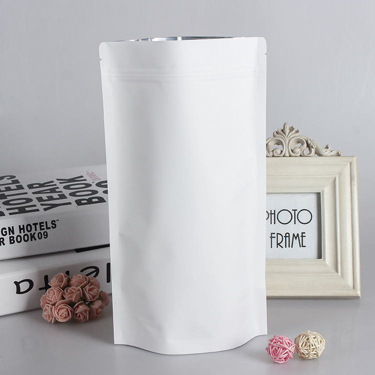 100pcs Wholesale Stand up Whit - Reusable Zip Bag recension och pris