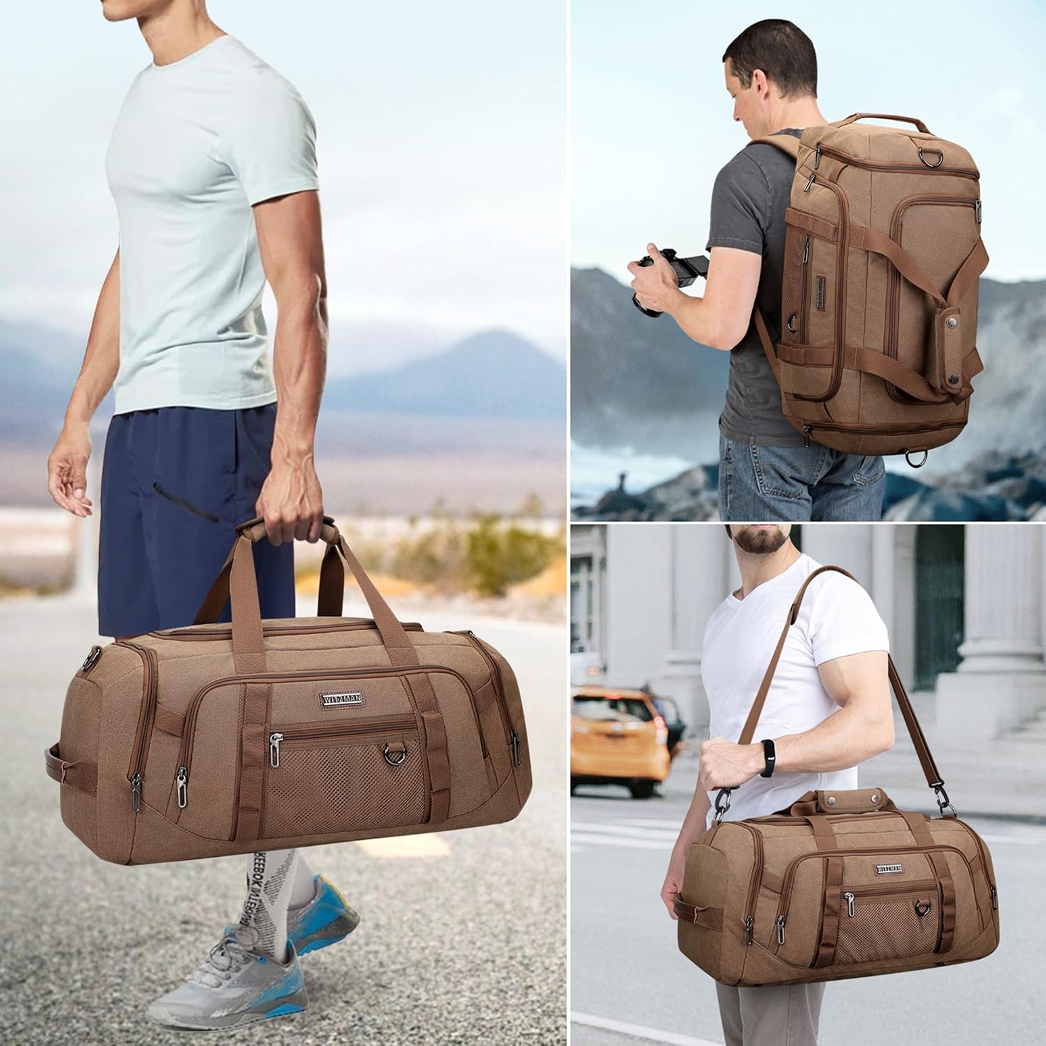 Canvas Duffle Bag for Men 3 in - Shoe Bag Travel recension och pris