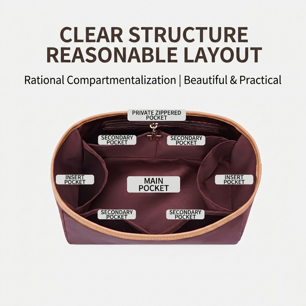 Nylon Insert Bag Organizer For - Travel Accessories Lv recension och pris