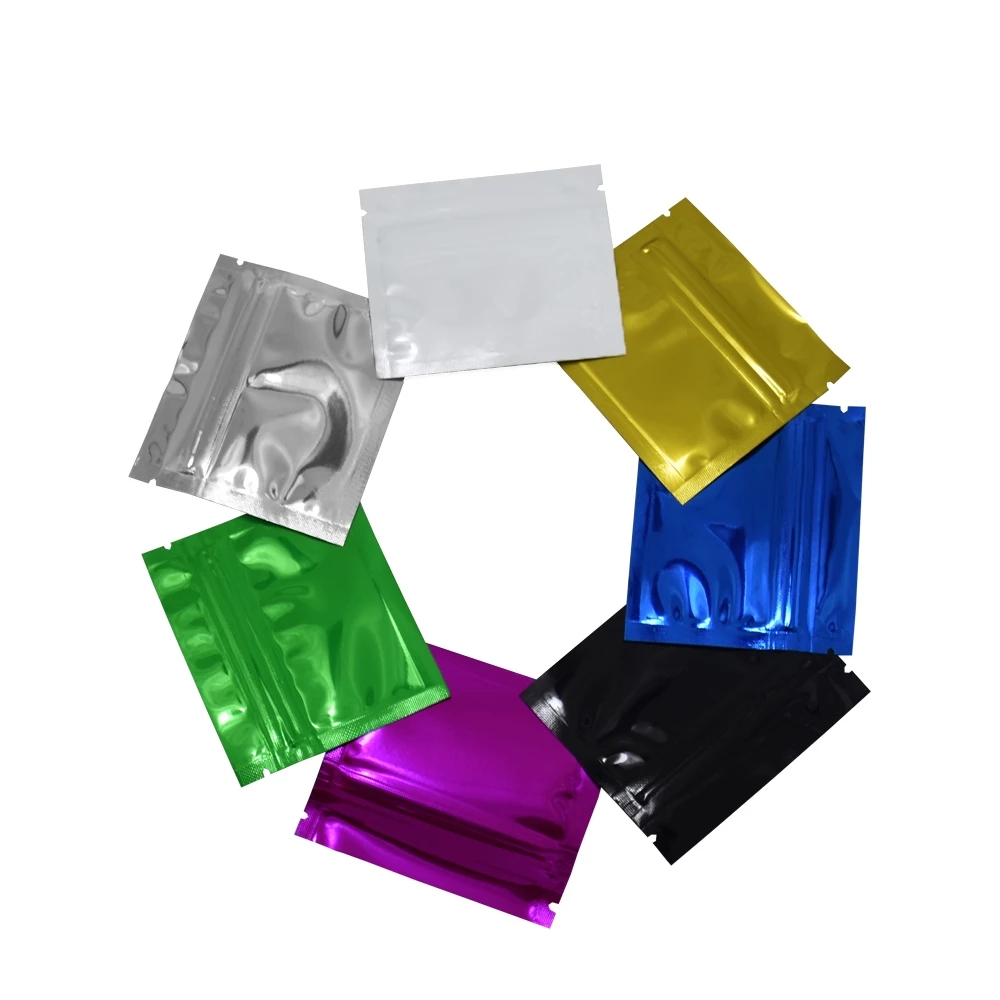 100Pcs Colorful Glossy Aluminu - Reusable Zip Bag recension och pris