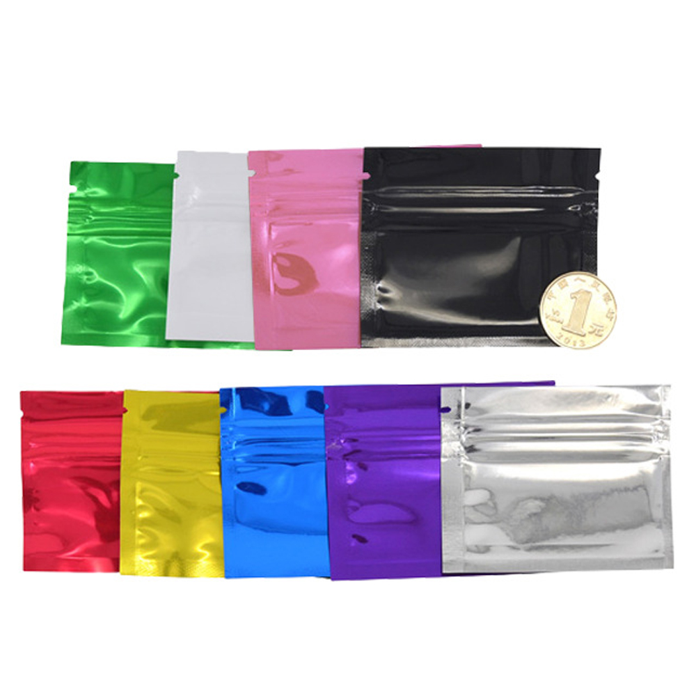 100Pcs Colorful Glossy Aluminu - Reusable Zip Bag recension och pris