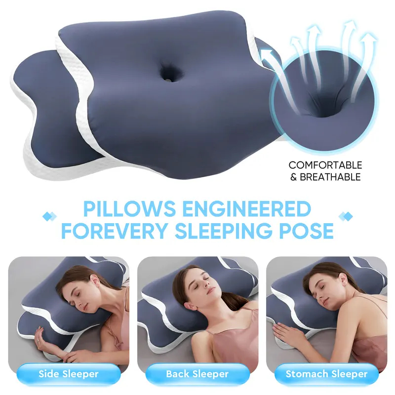 Memory Foam Pillow Cervical Pi - Neck Pillow Memory Foam recension och pris