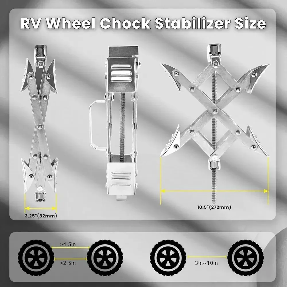 X-Shaped RV Wheel Chock Fit 3. - Travel Accessories Us recension och pris