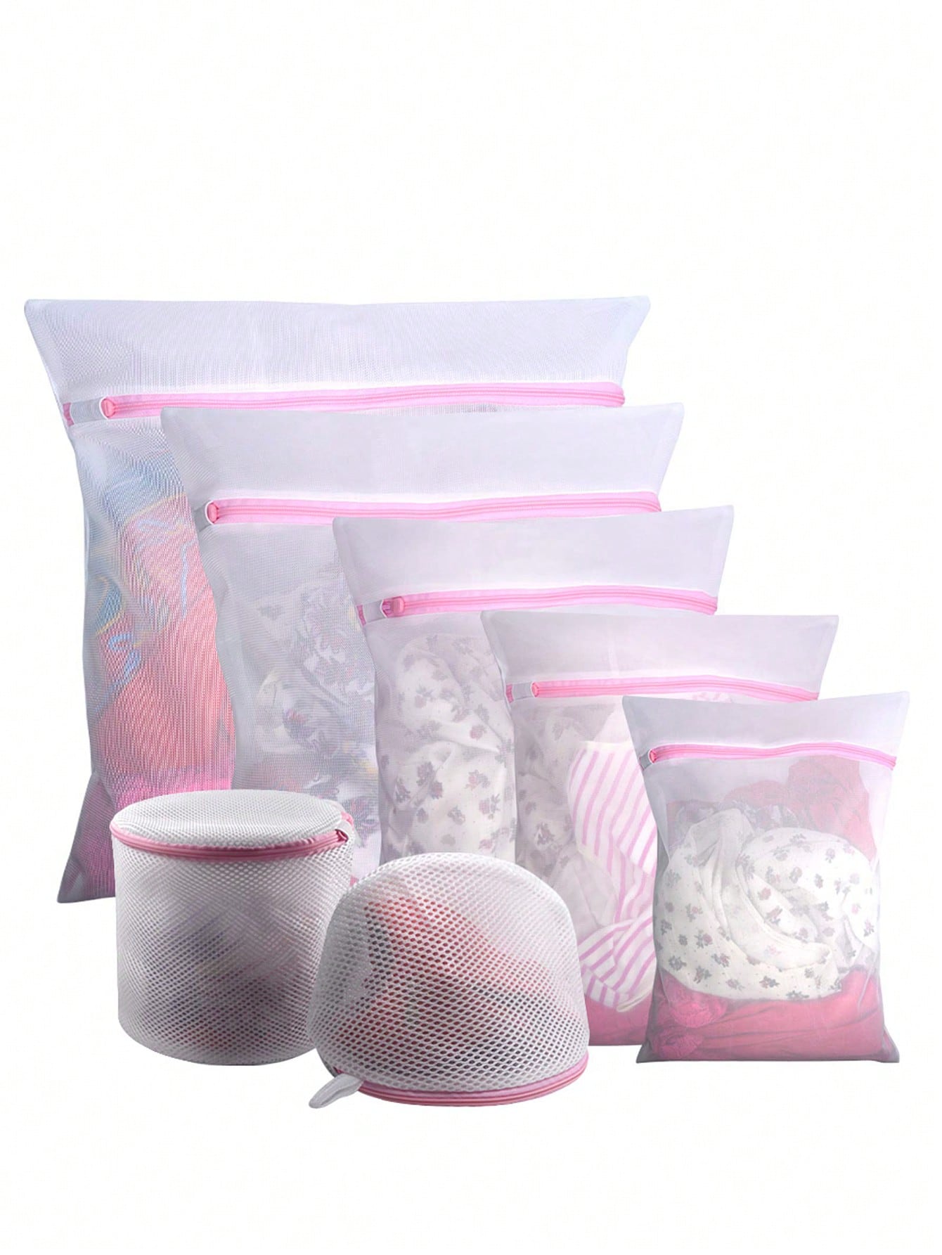 3Pcs/Set Zipped Laundry Bags R - Reusable Zip Bag recension och pris