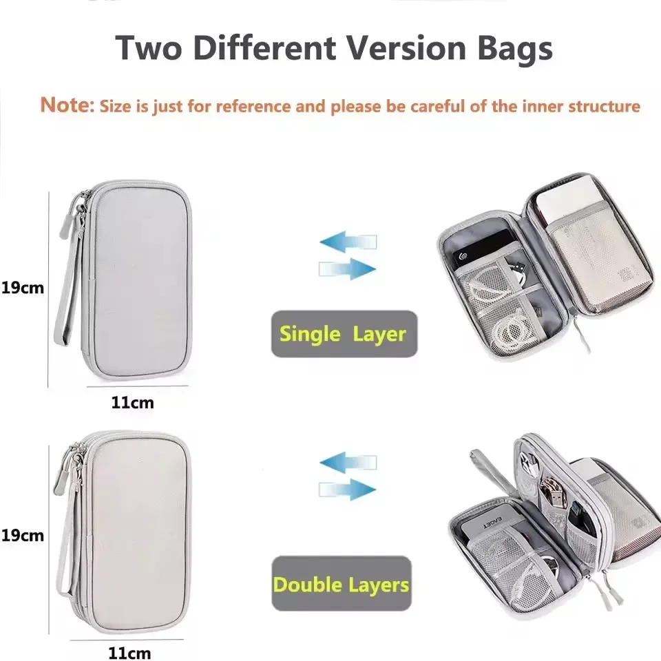 Travel Cable Bag Portable Digi - Cable Organizer Travel recension och pris