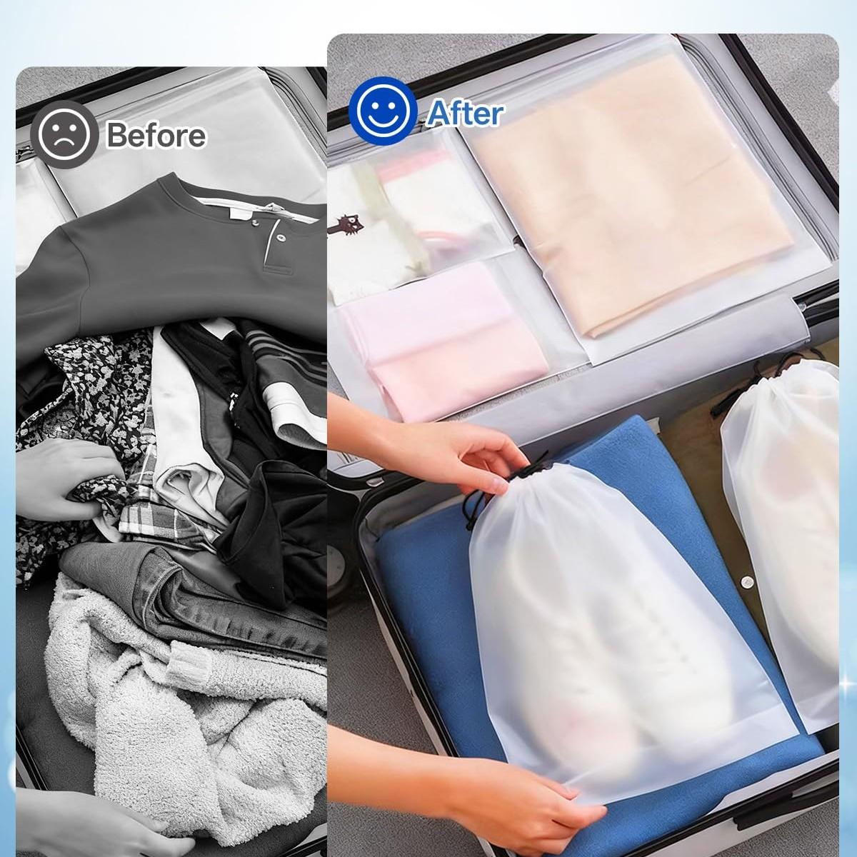 10 Pack Shoe Bags for Travel – - Reusable Zip Bag recension och pris