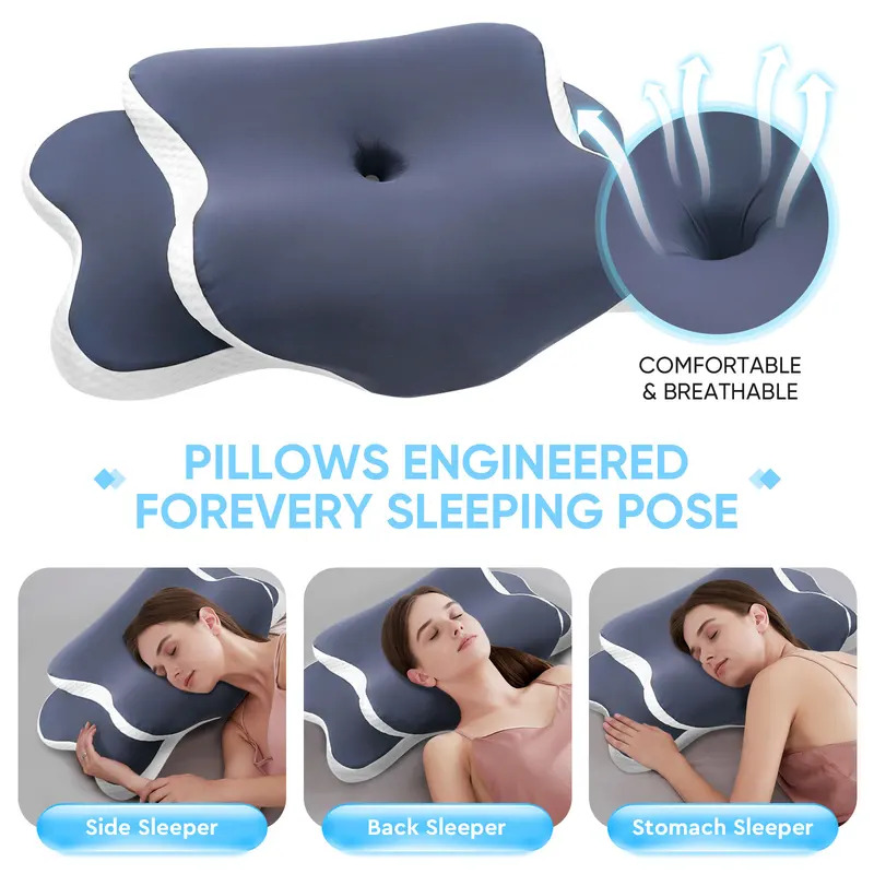 Memory Foam Pillow Cervical Pi - Neck Pillow Memory Foam recension och pris