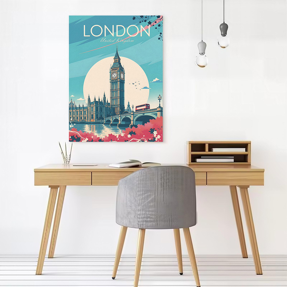 London Travel Canvas Poster Wa - Travel Accessories London recension och pris