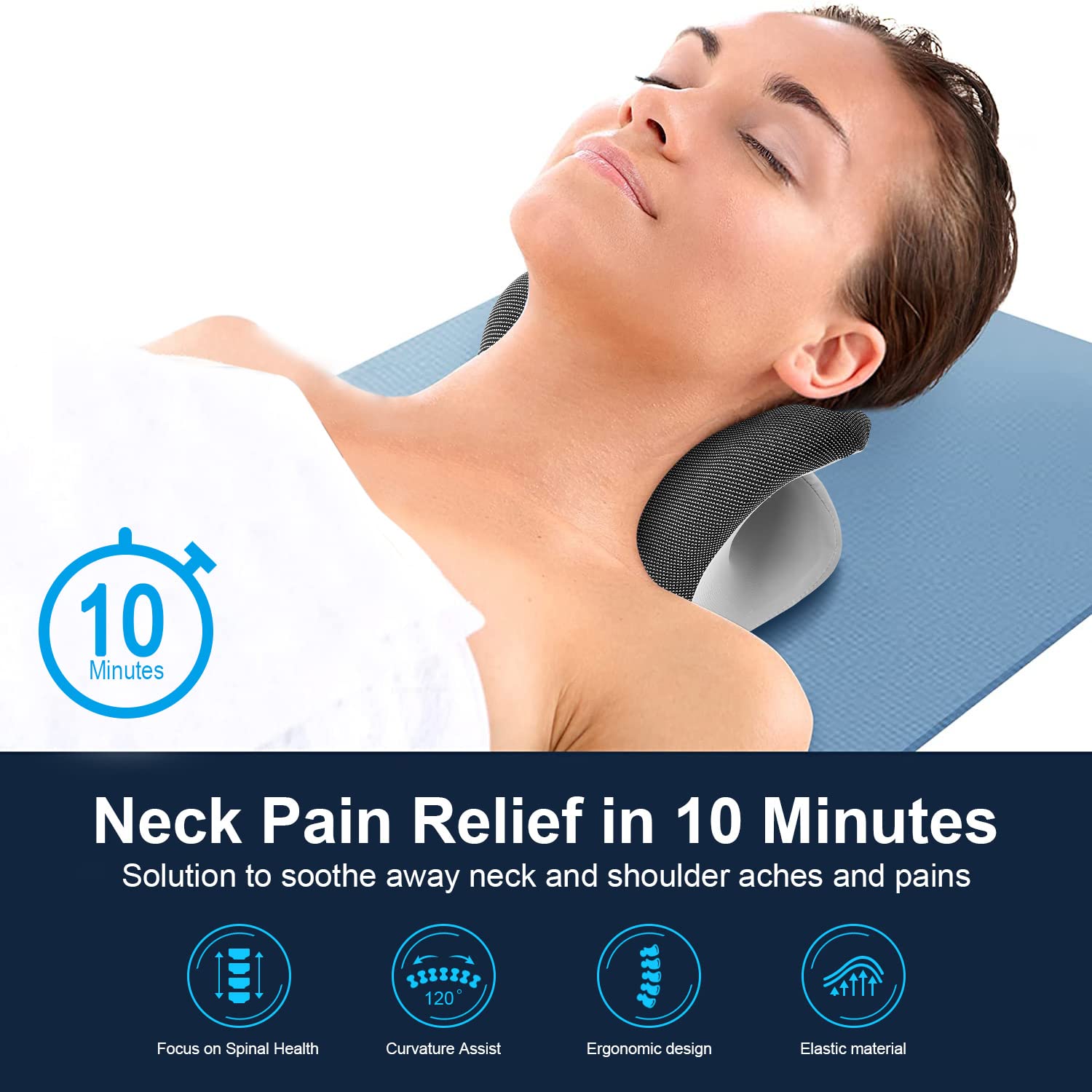 Heated Neck Stretcher Therapy  - Neck Pillow Memory Foam recension och pris